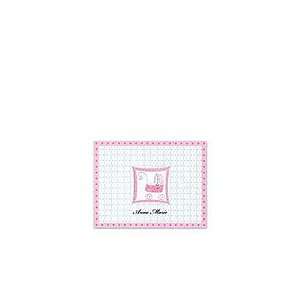  Pink Border & Stroller Note Baby Stationery Baby