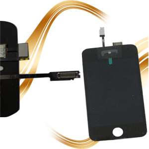 SCREEN DIGITIZER GLASS WITH LCD DISPLAY REPLACEMENT FOR IPOD TOUCH 4TH 