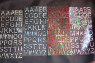 Inch Self Adhesive Rhinestone Alphabet Letters mr  