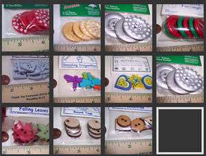 Sewing / Scrapbooking buttons Large Chunky Sew Through  
