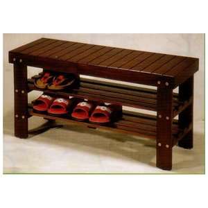 Cherry Solid Wood Shoe Bench Storage Bench Furniture  
