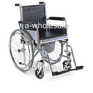 Commode Wheelchair, Mobile Bedside Toilet, Shower Chair  