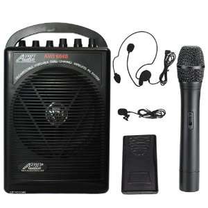   Dual Channel Wireless Microphone Portable PA System 