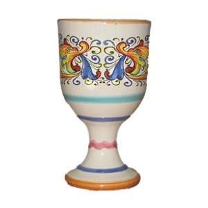  Deruta Ceramic Pottery Hand Painted Raffaellesco Wine 