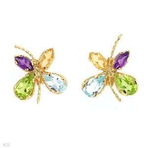  Stylish Brand New Earrings With 1.60ctw Precious Stones 