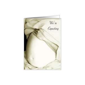  Were Expecting, Ivory Belly Bulge Card Health & Personal 