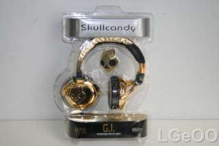 New Skullcandy G.I. Gold Over Ear DJ Style Headphones S6GIDZ 022 