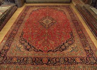 10x13 Handmade Semi Antique Persian Kashan krk Wool Rug  