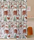   Animal Design Waterproof Bathroom Fabric Shower Curtain ks152  