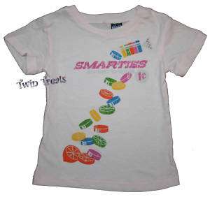 Junk Food SMARTIES Sweet Sour T Shirt tee NEW Toddler  