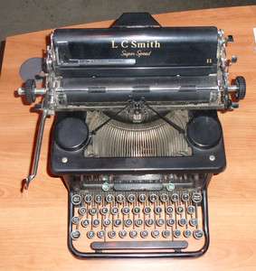 Antique L.C. Smith & Corona Model 11 Super Speed, 1938 Typewriter 