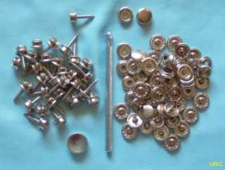 25 SETS SNAPS, SNAP SCREW STUDS, HAND TOOL, BOAT COVER  