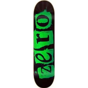  Zero Punk Deck 7.75 Black Green Veneer Skateboard Decks 