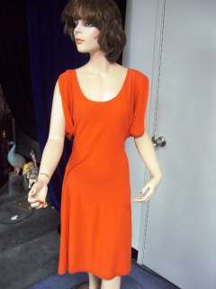 SONIA RYKIEL NWT SEXY Tangerine Cotton DRESS SZ M $1125  