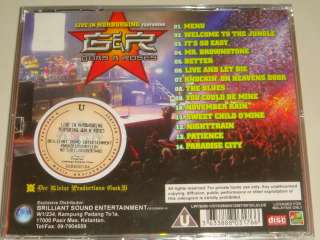 GUNS N ROSES LIVE AT NURBURGING MALAYSIA VIDEO CD DVD  