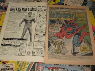 1960s 70s COMIC BOOK LOT of 25 SPIDERMAN SUPERMAN LOIS LANE THOR 
