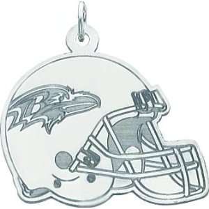   Gold NFL Baltimore Ravens Football Helmet Charm