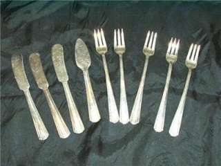 Avon Silver plate 5 Cocktail Forks & Butter Spreaders  