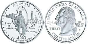 Quarter, 2003, Illinois, 50 State Quarters  