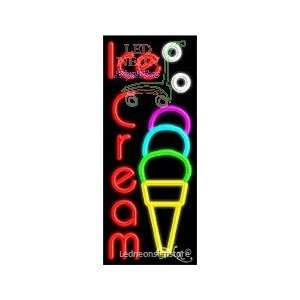 Cream Neon Sign 13 inch tall x 32 inch wide x 3.5 inch Deep inch deep 