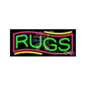 Rugs Neon Sign 13 inch tall x 32 inch wide x 3.5 inch Deep inch deep 