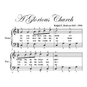  A Glorious Church Easy Piano Sheet Music Christian Books