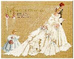 Lavender & Lace  THE WEDDING Cross Stitch Pattern  
