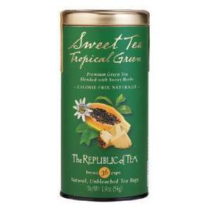 The Republic of Tea, Sweet Tea Tropical Green, 36 Count  