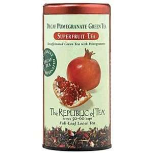 The Republic of Tea, Pomegranate Green Tea Decaf, 50 Count