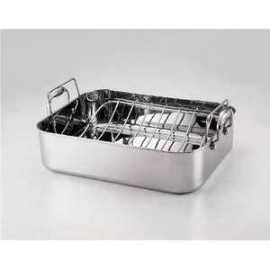  Stainless Steel Roaster with Rack 