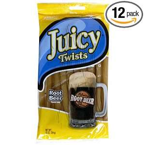 Kennys Candy Juicy Rootbeer Twists, 9 Ounce Packages (Pack of 12)