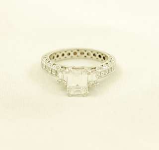 TACORI Crescent Collection Platinum Diamond Semi Mount Engagement Ring 