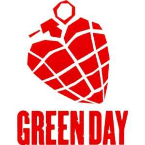    GREEN DAY #17193 Red Heart Grenade Sticker Decal Automotive