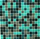 Glass Mosaic Tile BLACK Counter Floor Wall Shower items in 