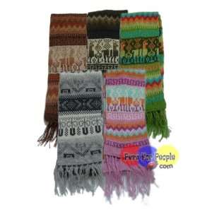  Lot of 10   Peruvian Alpaca Scarves 