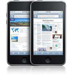 iPod touch features Safari, the most advanced web browser ever on a 