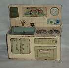 VINTAGE BATTERY POWERD TIN PLATE TOY KITCHEN RARE OLD C