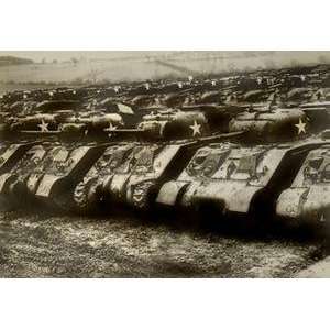  Vintage Art Sherman Tanks   04790 9