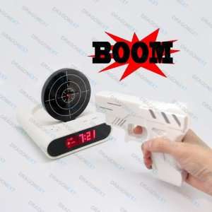  Laser Gun Shooting Target Alarm Clock Fun Toy Electronics