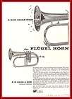 FLUGEL HORN, F.F. OLDS &SON. Original Magazine Ad Metronome Music 