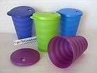 Tupperware STACKING 16 oz TUMBLER SET Lids NEW Melon  