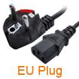 AU 3 Prong AC Power Cord 3Pin Adapter Cable Black New  