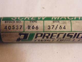 Precision twist 37/64 Drill Bit HSS 1/2 shank  