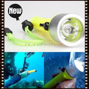 16cm CREE Q5 LED Underwater Waterproof Diving Flashlight Torch Super 