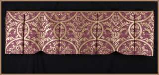 Custom Sized Board Mounted Valance in Scalamandre Venezia to 60 wide 