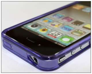   Slim thin Back Case Cover For iPhone 4 4S verizon AT&T Purple  