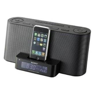 Sony Speaker Dock/Clock Radio for iPod and iPhone   Black by Sony