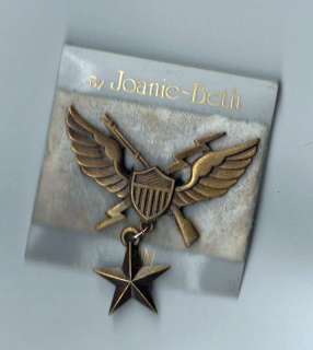 Orig Vietnam US Army Air Assault Badge Sweetheart pin  