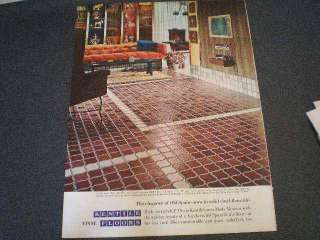 1966 Kentile Floors Moda Moresca Vinyl Tile Ad  