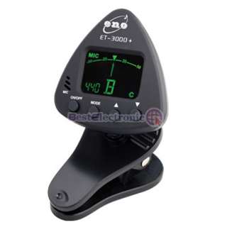 Digital Clip on Chromatic Tuner for Guitar Bass Violin  